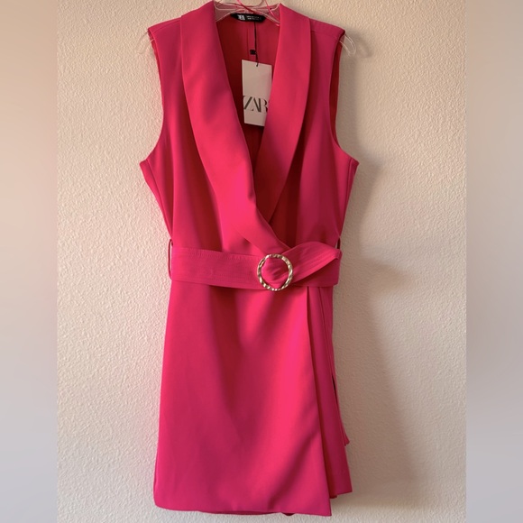 Merry Christmas 🎄🧑‍🎄New collection is ZARA pink dress with belt so stylish 💥😍 - Picture 3 of 14